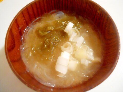 とろろ昆布と春雨　乾物でお味噌汁